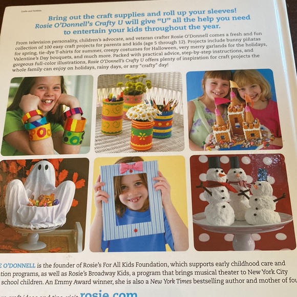 Rosie O'Donnell's CraftyU: 100 Easy Projects -Whole Family Can Enjoy All Yr Long - Picture 6 of 6
